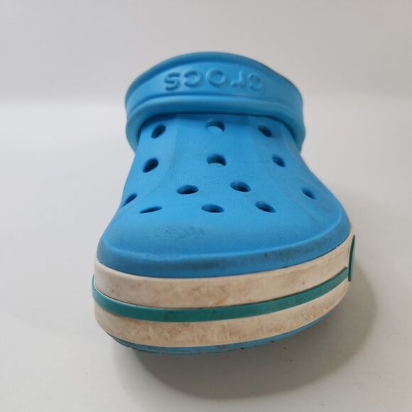Crocs Men's Women's Bayaband Clog Slip On Size M4 W6 Digital Aqua White - Picture 9 of 15